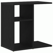 VidaXL Table d'appoint Chêne noir 50 x 30 x 50 cm Bois d'ingénierie Modèle Apex Soleil Élite - 862631