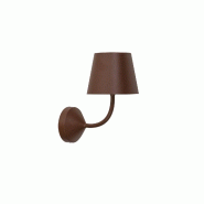 Zafferano Poldina Applique 230V LED 5.4W 2700K en aluminium finition Corten, design moderne et élégant avec indice de protection IP54 pour l'extéri