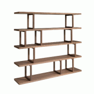 AC ANGEL CERDA Angel Cerdá Étagère rectangulaire en noyer 3294C 200 x 39 x 179 - marron Bois manufacturé 8435631045199