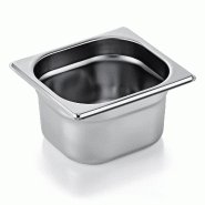 Bac inox GN 1/6 H 100 mm 1,6 ltr GN ESSENTIALS lot de 6 - Was Germany - 4044925166324