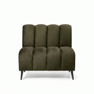 Banquette de restaurant professionnelle CHR Cocoon velours vert forest, 120 cm  France Mobilier CHR - vert 3760326528745
