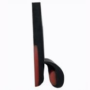 Bavette Double Lèvres - Étanchéité Parfaite pour Convoyeur - Caoutchouc/Polyuréthane - Angle 20° à 45° - Hauteur 120-200 mm - Longueur 20m
