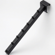 Bras incliné 15x15mm - 300 mm - 25x15 mm - noir