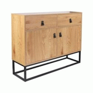 Buffet aspect bois et métal Abbott The Home Deco Factory - 3664944183419 Buffet aspect bois et métal Abbott The Home Deco Factory - 3664944183419