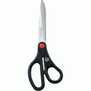 Ciseau tailleur 23cm - lame acier inox - anneaux asymétriques - couleur gris et noir