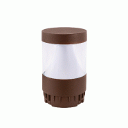 Gea Luce Borne D'Éclairage Ges2391 En Aluminium Marron - Tête Avec Module Led 12W/16W/20W, Ip65, 3000K/4000K/5000K, Traitement C4 - Gealuce - marron