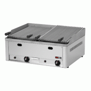 Grill pierre de lave professionnel double à gaz | Redfox - GL60GS