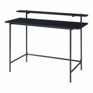Helloshop26 - Bureau table poste de travail 120 x 55 x 88 cm noir 03_0009066 - noir métal 3000224490943