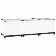 Helloshop26 - Jardinière bac lit surélevé plantes fleurs terrasse jardin 120 x 40 x 38 cm polypropylène gris 02_0039201 - 3000218440015 Helloshop26 - Jardinière bac lit surélevé plantes fleurs terrasse jardin 120 x 40 x 38 cm polypropylène gris 02_0039201 - 3000218440015
