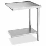 KBS Gastrotechnik KBS Table d'écoulement largeur avec fond de base sans rebord 700x575x850 mm inox - inox 20390100