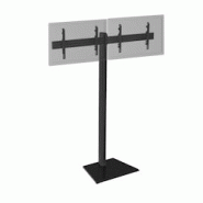 KIMEX Support TV sur pied - 2 écrans 50'' - 55'' Hauteur 240cm à poser noir - noir 3700685426016 KIMEX Support TV sur pied - 2 écrans 50'' - 55'' Hauteur 240cm à poser noir - noir 3700685426016