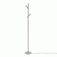 Lampadaire GPIT40 en aluminium gris tourterelle, 2x5,4W LED intégrées 3000K, 431lm, faisceau orientable 25°, interrupteur séparé - Gea Luce - GPIT40 Lampadaire GPIT40 en aluminium gris tourterelle, 2x5,4W LED intégrées 3000K, 431lm, faisceau orientable 25°, interrupteur séparé - Gea Luce - GPIT40