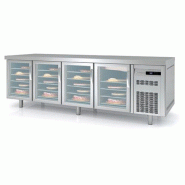 Meuble Pâtissier 800 négatif 2545mm 4 portes vitrées Coreco
