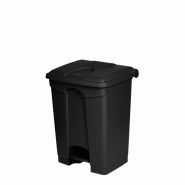 PROBBAX - SO-1270-BLA - Collecteur à pédale - 70 litres - Gris - noir plastique polypropylène SO-1270-BLA