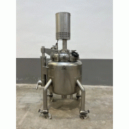 Réacteur technic inox 316l 125 litres avec enveloppe et agitation - référence                        :                         e13305