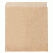 Sachet ouvert 2 côtés kraft Grill&Go 16x16,5cm naturel - par 500