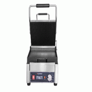 Schneider - Gril de contact petit - rainuré / lisse, Surface de cuisson : 24 x 26 cm, Dimensions extérieures : 27x29x47 cm - fonte 150910 Schneider - Gril de contact petit - rainuré / lisse, Surface de cuisson : 24 x 26 cm, Dimensions extérieures : 27x29x47 cm - fonte 150910