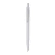 Stylo à bille coloré en plastique - encre bleue - léger 7g - couleur blanc Stylo à bille coloré en plastique - encre bleue - léger 7g - couleur blanc