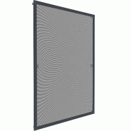 TecTake GmbH tectake Moustiquaire avec cadre en aluminium pour fenêtres - 80 x 100 cm gris anthracite - noir aluminium 406325