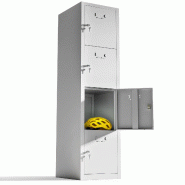 TwinThink Vestiaire metallique à 4 portes Casier Metal pour votre atelier ou votre bureau Vestiaire metallique avec serrure (Gris) - gris métal 8437 TwinThink Vestiaire metallique à 4 portes Casier Metal pour votre atelier ou votre bureau Vestiaire metallique avec serrure (Gris) - gris métal 8437