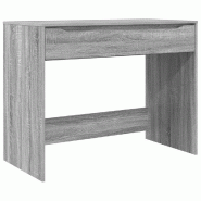 VidaXL Bureau Gris Sonoma 100 x 50 x 78 cm Bois d'ingénierie Modèle Atlas - 888943