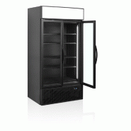 Vitrine réfrigérée noire FSC1000H BLACK - 2 portes TEFCOLD