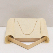 Boîte écrin collier carton kraft 16x16x3,5cm - par 10