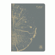 Calligraphe Lot de 5 Cahier Forever Premium A4, 96p./48 feuilles 90 g/m² piquées, ligné, coloris gris plomb - 3210336846648