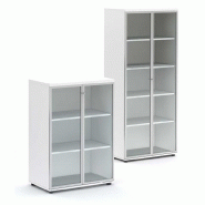 CRYSTAL / ARMOIRE BASSE PORTES VITRÉES H113 X 80 CM CRYSTAL / ARMOIRE BASSE PORTES VITRÉES H113 X 80 CM