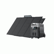 EcoFlow DELTA Pro Générateur solaire (Portable PV400W) - EcoFlow DELTA PRO + 2 * Panneaux solaires 400W