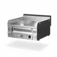 Fry-Top à gaz EURO-SNACK lisse en ACIER rectifié - L600 | Mainho - PL60N