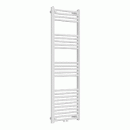 Helloshop26 - Radiateur sèche-serviettes chauffage salle de bain acier 140 x 50 cm blanc 03_0010421 - blanc 3000225214920