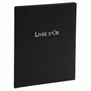 Livre d'Or 17x22 cm, 96 pages, coloris noir - 3370440201334