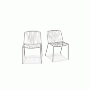 Lot de 2 chaises in & out BRIS - beige