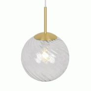 Nordlux Suspension CHISELL 25 Métal Laiton, H.38 - IP20 - E27 / Intérieur - doré verre 5704924015656