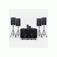 Pack sono  Bm Sonic BMS181812-USB-BT-4800W-2 micros ss - fil2XSub 18" + 4 Enceintes 12" + Pieds + Câbles + Tél +clé USB 32 gigas - 3666638034113