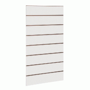 Panneau rainuré R15 59.5x120cm - blanc - rainurage standard - MDF
