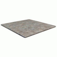Plateau carré de table extérieur Smartline 60x60cm décor zinc