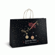 Sac kraft Gotham poignées torsadées 45x15x34cm - par 50