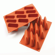 Schneider - Moule en silicone - Praline en forme de noix, 93 x 31 x 42 mm - rouge silicone 115212