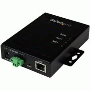 Serveur de périphériques à 2 ports série RS232 vers IP Ethernet - Métallique et montable Serveur de périphériques à 2 ports série RS232 vers IP Ethernet - Métallique et montable