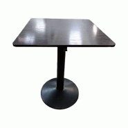 Table carrée 600x600H740 Stratifié Bois Noir TBLCA60x60StraBoisNoir