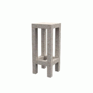 Tabouret haut design in & out JUT - écru granit