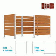 Cache-conteneurs modulaire