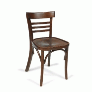 Chaise de bistrot georges - bois foncé