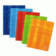 Clairefontaine Lot de 10 Cahier Metric 24x32, 48p./24 feuilles 90 g/m² piquées, quadrillé 5x5 - 3329680033120