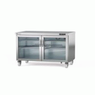 CORECO Meuble Froid Haut Rendement - 2 Portes Vitrees - 0C/+8C - 1532X805X915 - Interieur Et Exterieur Inox Aisi 430 - Roulettes SDV-60 - Acier inoxyd CORECO Meuble Froid Haut Rendement - 2 Portes Vitrees - 0C/+8C - 1532X805X915 - Interieur Et Exterieur Inox Aisi 430 - Roulettes SDV-60 - Acier inoxyd