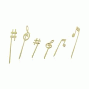 ECOLOMIQUE - 100 Pcs - Pique bambou décor musique - 12 cm, idéal pour vos événements horeca - ECO210BBZIK120 - Bambou ECO210BBZIK120 ECOLOMIQUE - 100 Pcs - Pique bambou décor musique - 12 cm, idéal pour vos événements horeca - ECO210BBZIK120 - Bambou ECO210BBZIK120