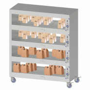 Etagère chauffante mobile 120 4 étagères chauffantes | Casselin - CECM120