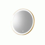 Gea Luce Krizia A/P - Applique Led 25W Dimmable Avec Miroir, Touch Cct 3000K-4000K, Anti-Buée, Finition Or Brossé - Gealuce - KRIZIA A/P - ORO SPAZZ